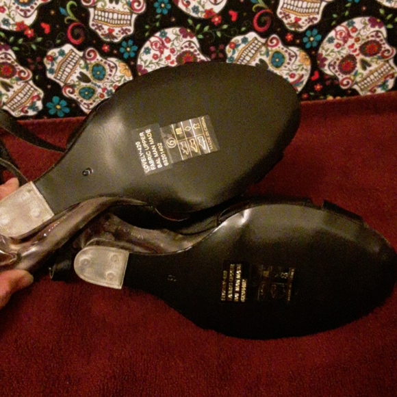 Pleaser Fabulicious Black Satin Elegant He… - Picture 6 of 13